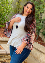Load image into Gallery viewer, Inspired Paisley Dreams Bell Sleeve