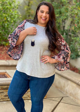 Load image into Gallery viewer, Inspired Paisley Dreams Bell Sleeve