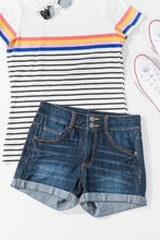 Load image into Gallery viewer, Double Button jean shorts