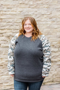 Camo Sleeve Pullover