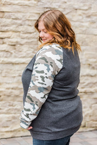 Camo Sleeve Pullover