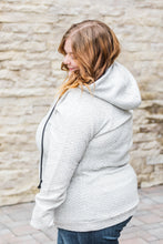 Load image into Gallery viewer, Ivory Quilted Snap Hoodie