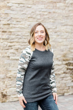 Load image into Gallery viewer, Camo Sleeve Pullover