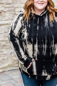 Black and Cream Hoodie