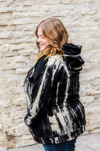 Black and Cream Hoodie