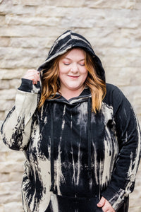 Black and Cream Hoodie
