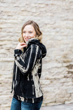 Load image into Gallery viewer, Black and Cream Hoodie