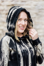Load image into Gallery viewer, Black and Cream Hoodie