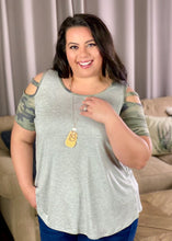 Load image into Gallery viewer, Nothing On You Camo Cold Shoulder