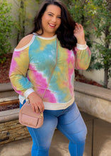 Load image into Gallery viewer, Kaleidoscope Cold Shoulder Top