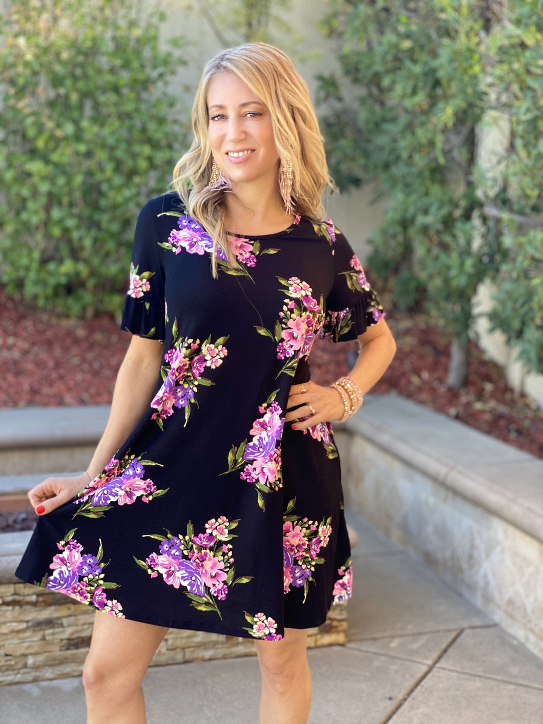 Spring Blooms Swing Dress