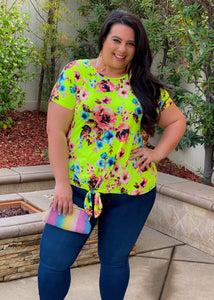 Brighten Up The Night Front Tie Top