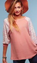 Load image into Gallery viewer, Gotta Move On Pink Camo Knit Top