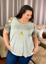 Load image into Gallery viewer, Nothing On You Camo Cold Shoulder