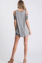 Nothing On You Camo Cold Shoulder