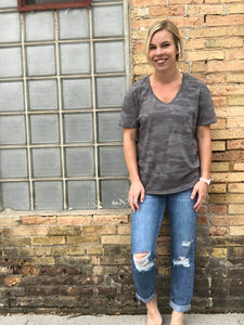 Grey camo tee