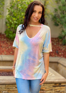 Pastel Beauty Short Sleeve Top
