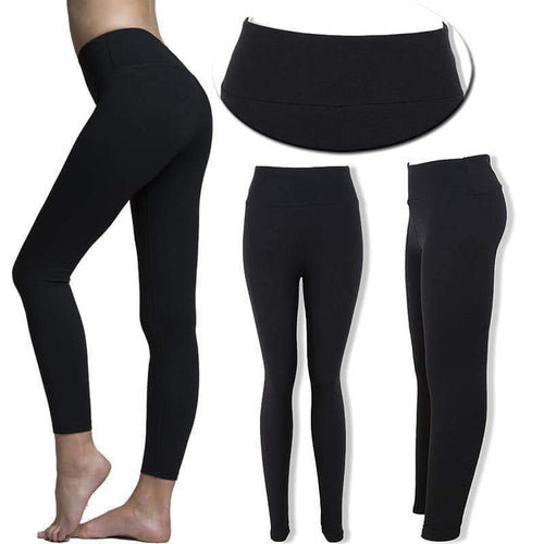 Black Yoga Band Leggings