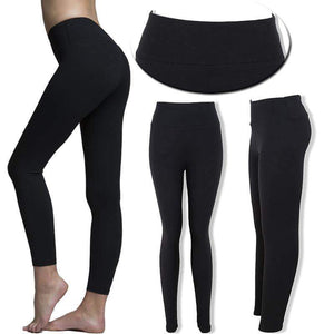 Black Yoga Band Leggings