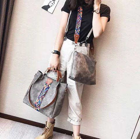 Guitar strap purse set