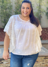 Load image into Gallery viewer, Feminine Flair Eyelet Lace Blouse