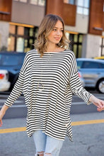 Load image into Gallery viewer, Black and white stripe tunic