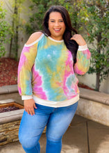 Load image into Gallery viewer, Kaleidoscope Cold Shoulder Top