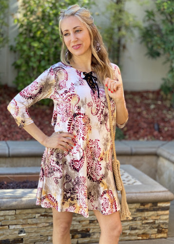 Boho Beauty Paisley Dress