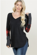 Load image into Gallery viewer, Against the Crowd Thumbhole Top