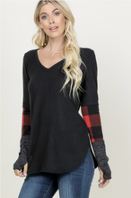 Load image into Gallery viewer, Against the Crowd Thumbhole Top