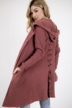 Load image into Gallery viewer, All Tied Up Hooded Cardigan