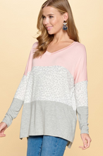 Load image into Gallery viewer, Without a Care Long Sleeve Colorblock