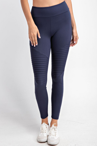 Moto Leggings in Navy