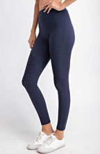 Load image into Gallery viewer, Moto Leggings in Navy