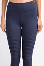 Load image into Gallery viewer, Moto Leggings in Navy