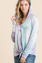 Load image into Gallery viewer, Sherbert Dreams Front Tie Hoodie