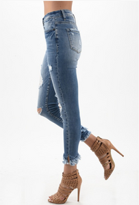 Double Fringed Kan Can Ankle Skinnies