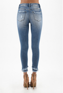 Double Fringed Kan Can Ankle Skinnies