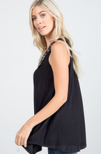 Load image into Gallery viewer, All That Jazz Tank Tunic in Black