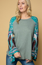 Load image into Gallery viewer, Pay Close Attention Bell Sleeve Top
