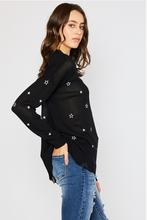 Load image into Gallery viewer, Starry Night Torn Long Sleeve Sweater
