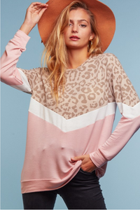 Pink Kitty Long Sleeve Top