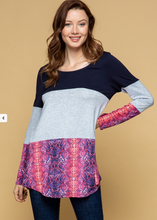Load image into Gallery viewer, All Roads Lead to You Color Block Tunic
