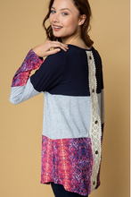 Load image into Gallery viewer, All Roads Lead to You Color Block Tunic