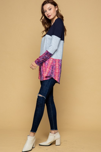 All Roads Lead to You Color Block Tunic