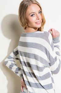 Out Of Line V-Neck Sweater