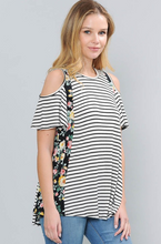 Load image into Gallery viewer, Into The Garden Cold Shoulder Top