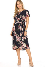 Load image into Gallery viewer, Walking In a Dream Floral Midi Dress
