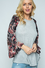 Load image into Gallery viewer, Inspired Paisley Dreams Bell Sleeve