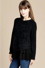 Load image into Gallery viewer, Be Your Best Layered  Ruffle Sweater